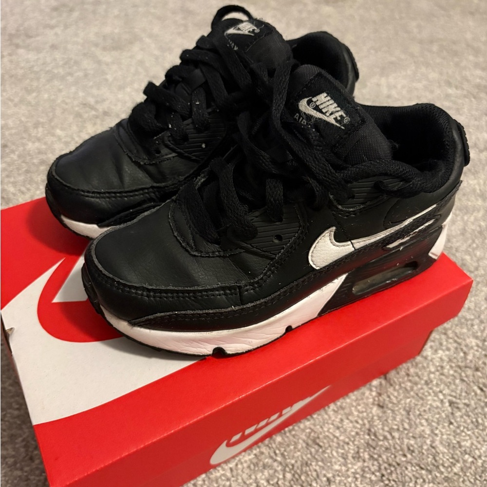 Nike Kids Black and White Air Max Sneakers